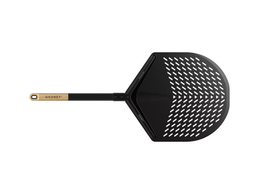 Gozney Balance Placement Peel with wooden handle on a white background