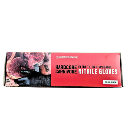 Hardcore Carnivore Nitrile Gloves on a white background