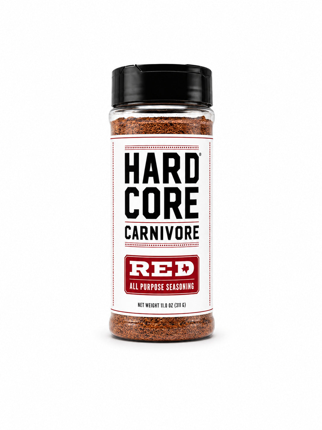 Hardcore Carnivore Red bottle on a white background