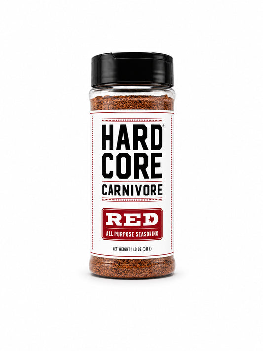 Hardcore Carnivore Red bottle on a white background