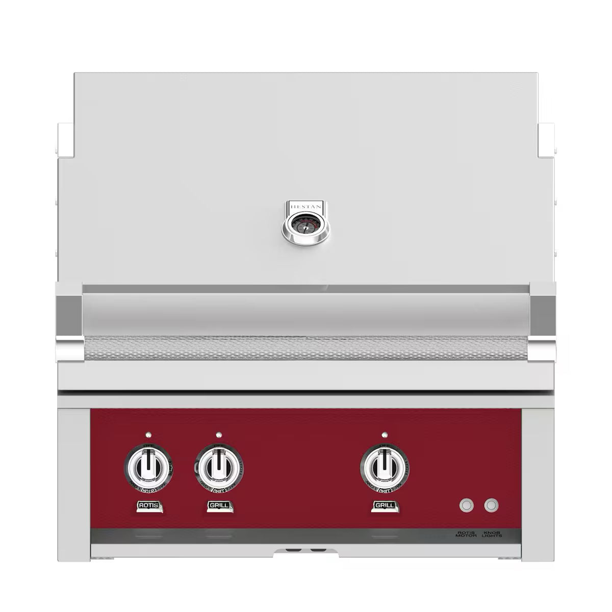 Hestan 30" Built In Gas Grill in Tin Roof on a white background