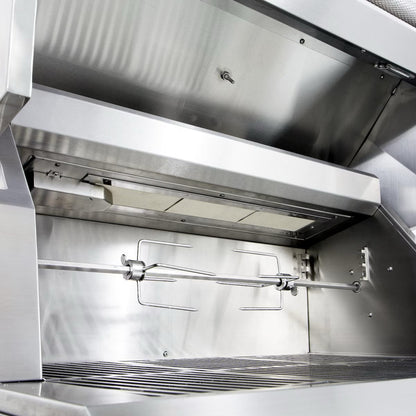 Hestan 30" Built In Gas Grill with Rotisserie 
