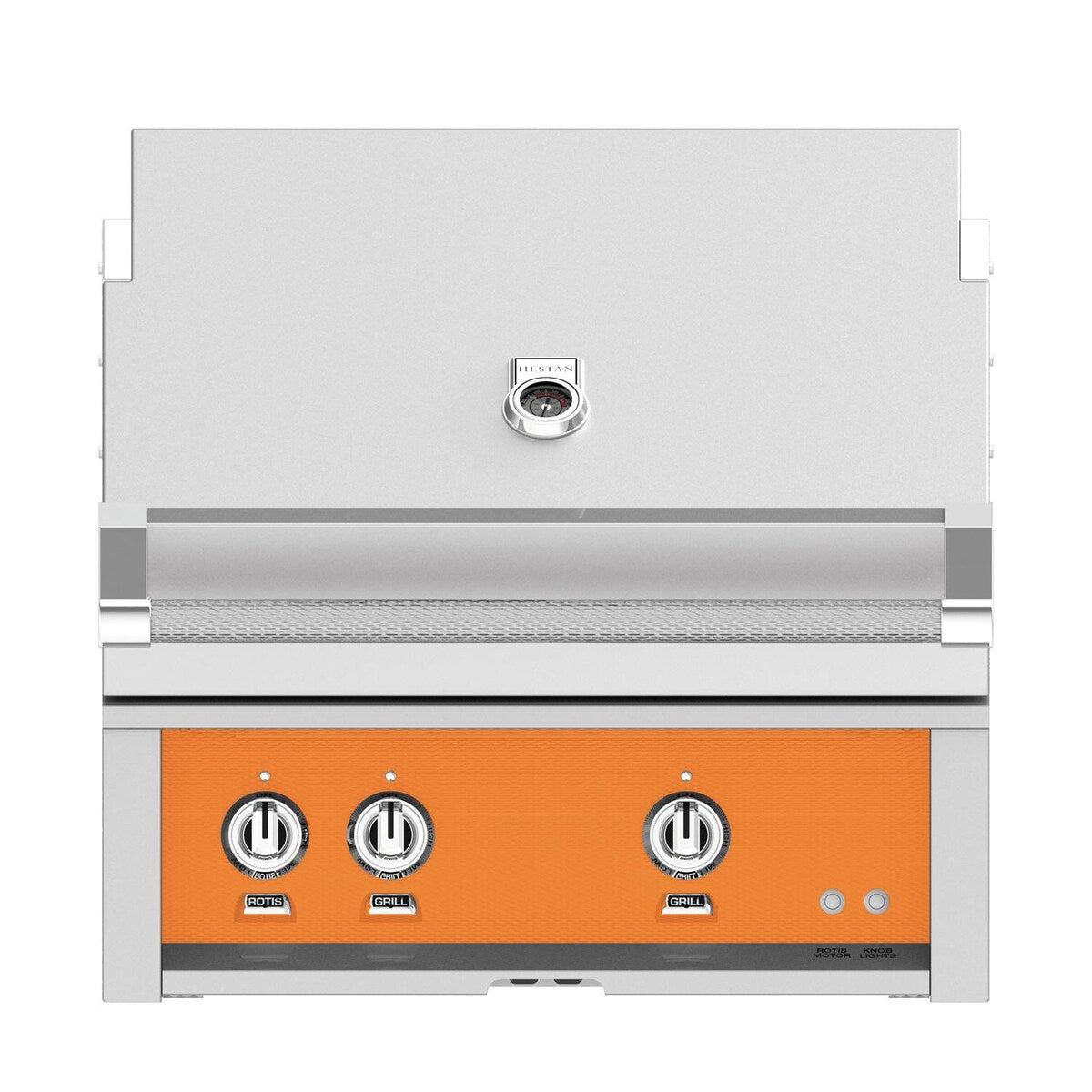 Hestan 30" Built In Gas Grill in Citra on a white background