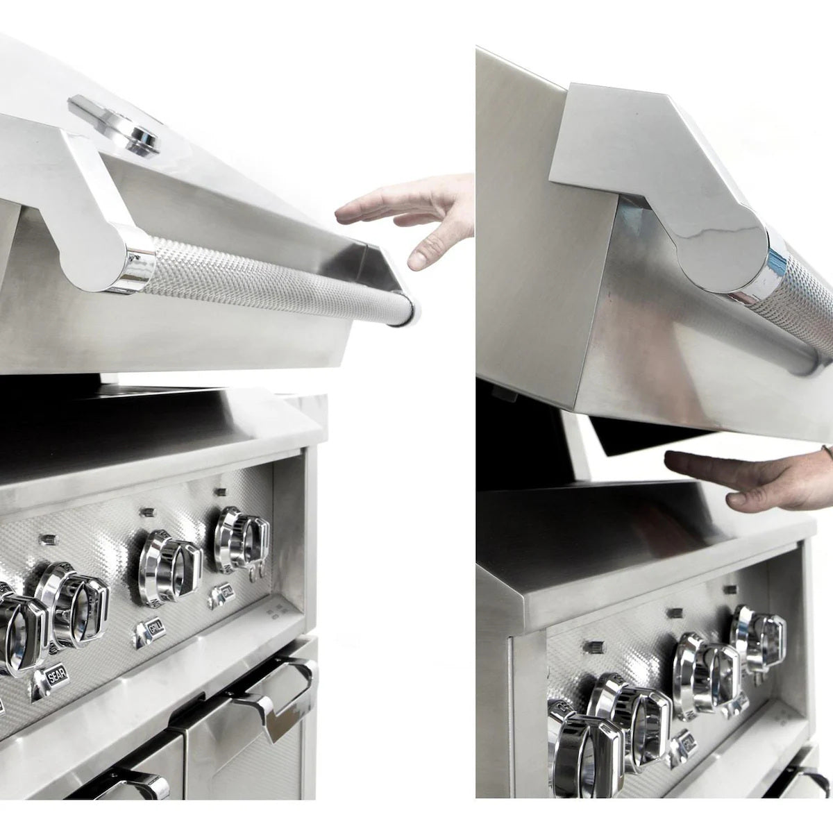 Hestan 30" Built In Gas Grill Hood Assist Feature