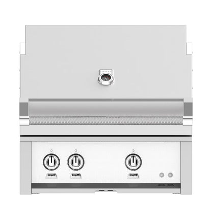 Hestan 30" Built In Gas Grill in Froth on a white background