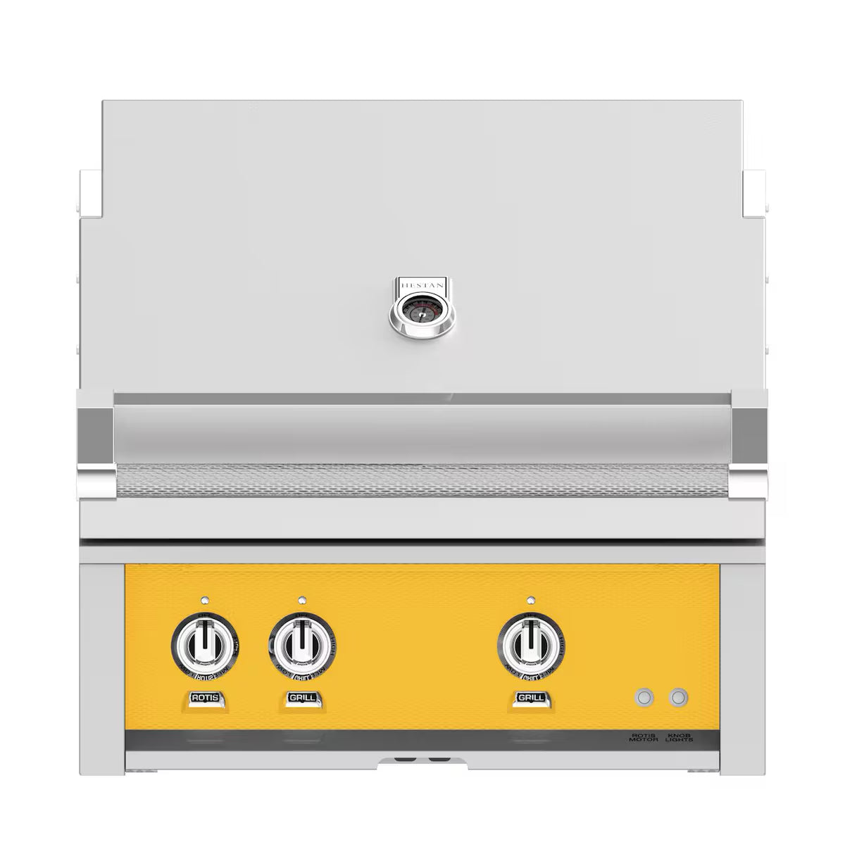 Hestan 30" Built In Gas Grill in Sol on a white background