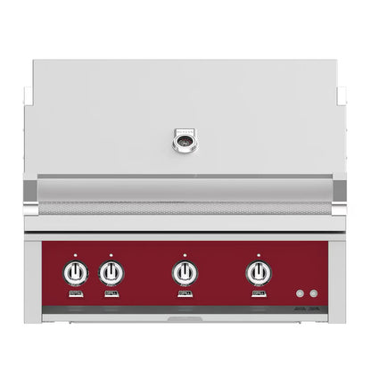 Hestan 36" Built In Gas Grill in Tin Roof on a white background