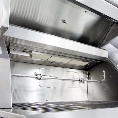 Hestan 36" Built In Gas Grill with rotisserie 