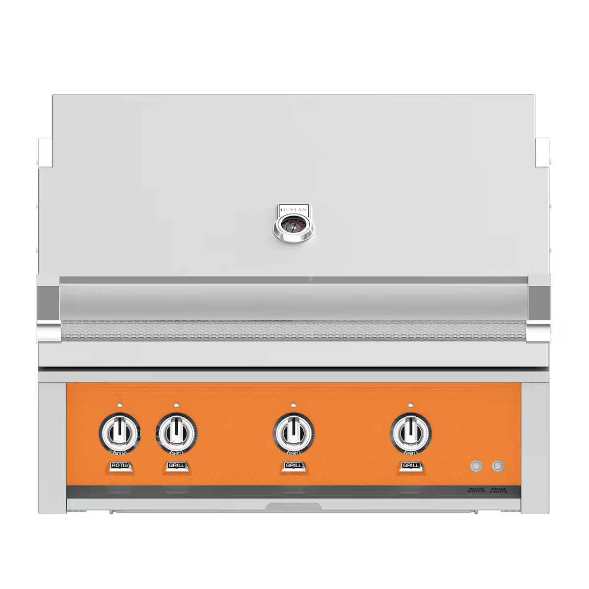 Hestan 36" Built In Gas Grill in Citra on a white background