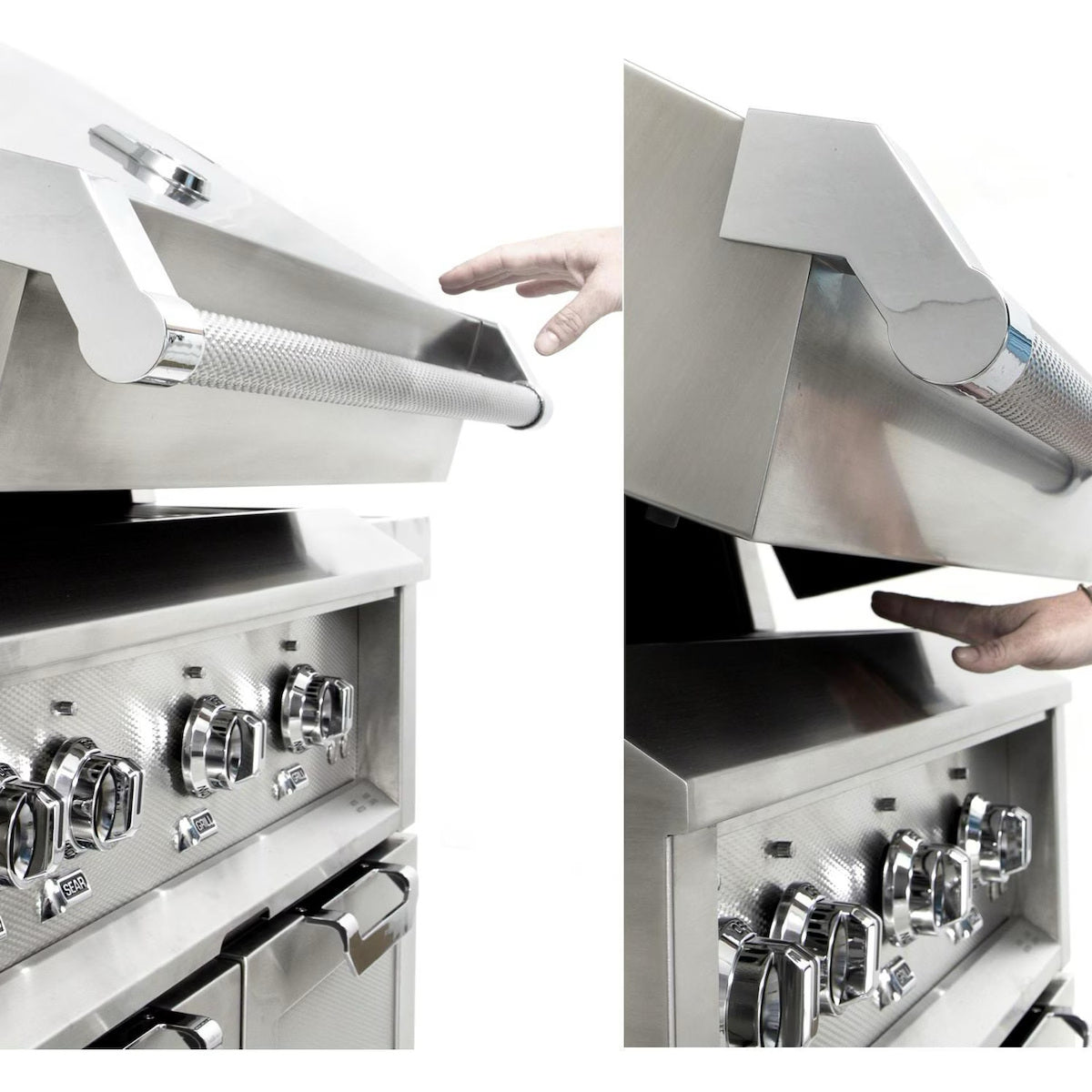 Hestan 36" Built In Gas Grill with hood assist 