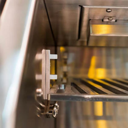 Hestan 36" Built In Gas Grill upper rack adjustable racks