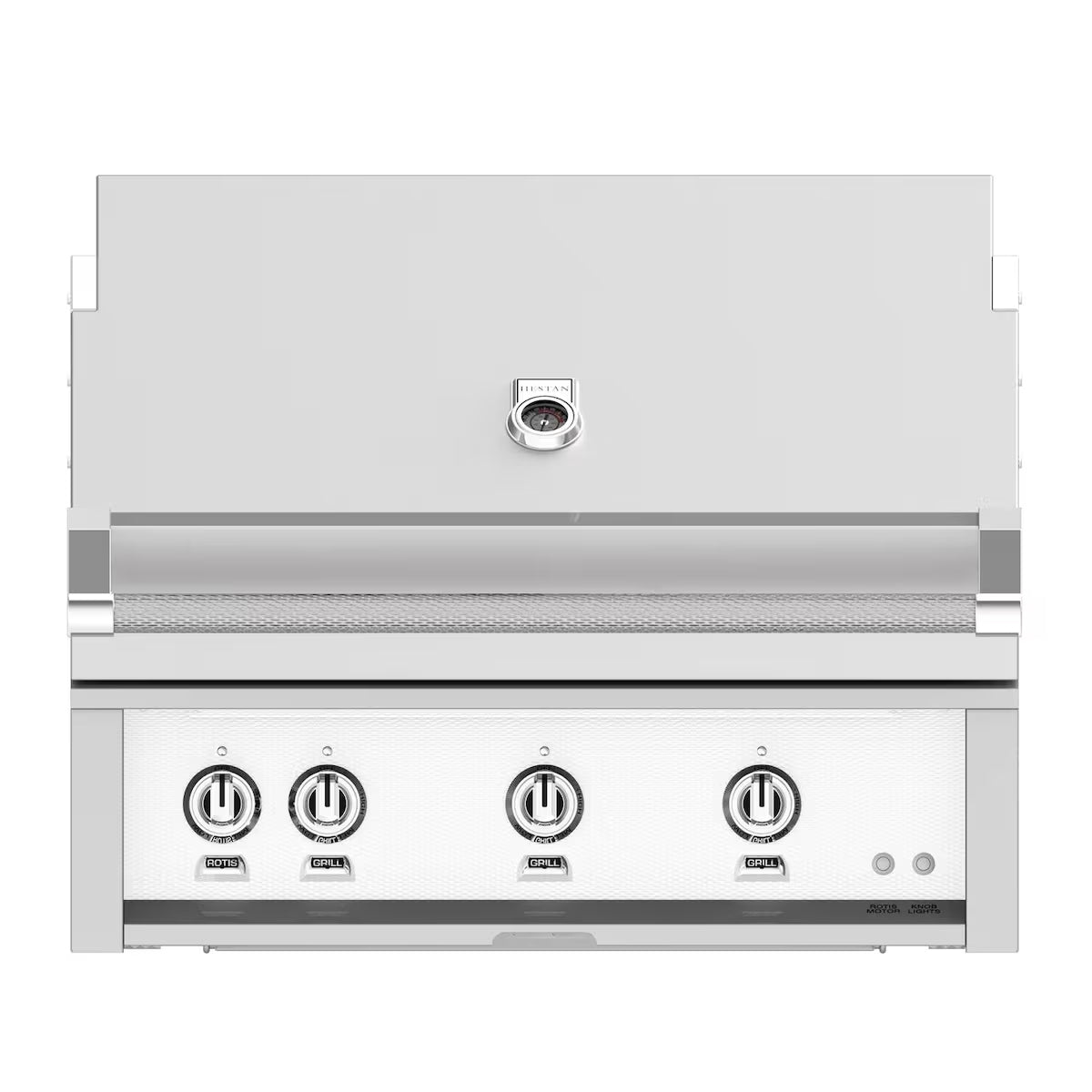 Hestan 36" Built In Gas Grill in Froth on a white background