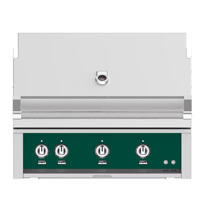 Hestan 36" Built In Gas Grill in Grove on a white background