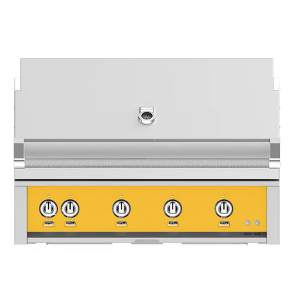 Hestan 42" Built-In Gas Grill in Sol on a white background