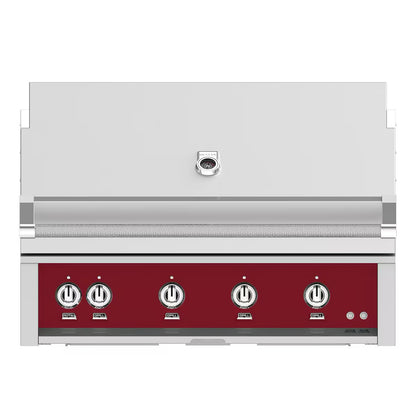 Hestan 42" Built-In Gas Grill in Tin Roof on a white background