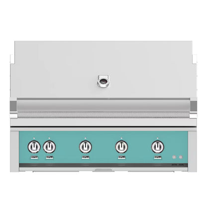 Hestan 42" Built-In Gas Grill in Bora Bora on a white background