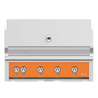 Hestan 42" Built-In Gas Grill in Citra on a white background