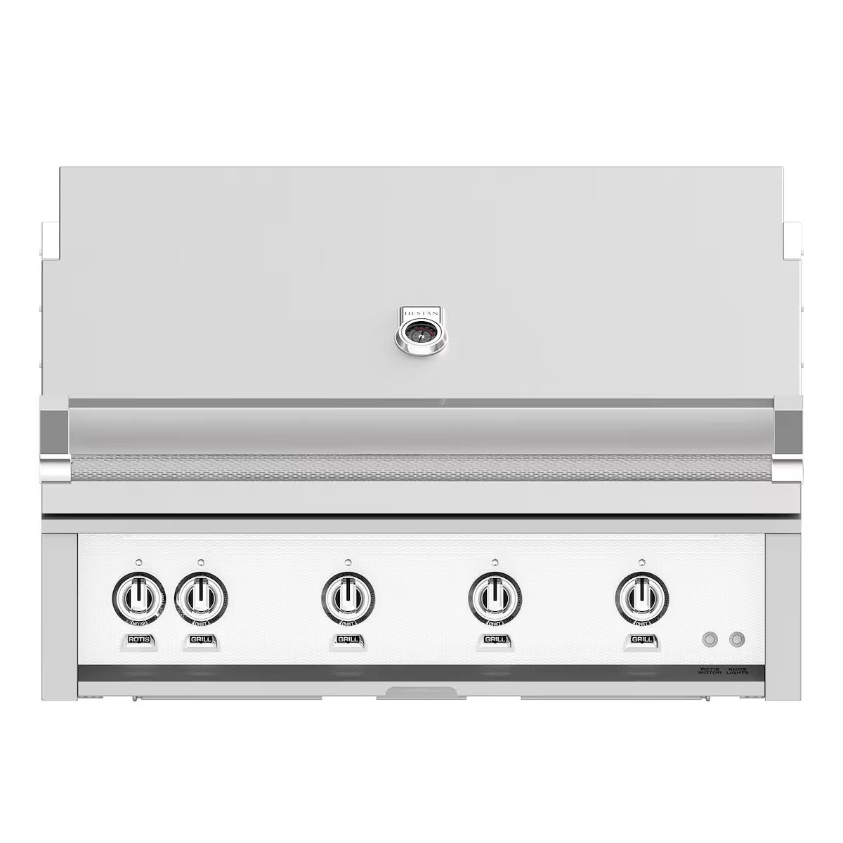 Hestan 42" Built-In Gas Grill in froth on a white background