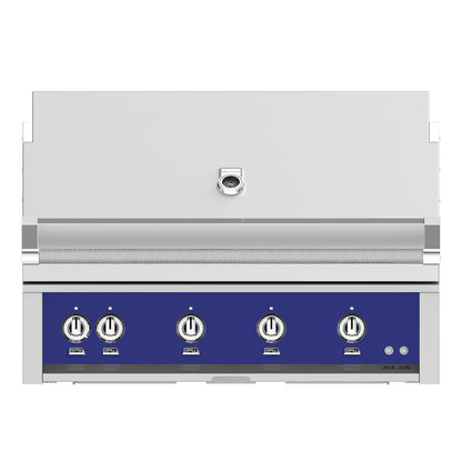 Hestan 42" Built-In Gas Grill in Prince on a white background