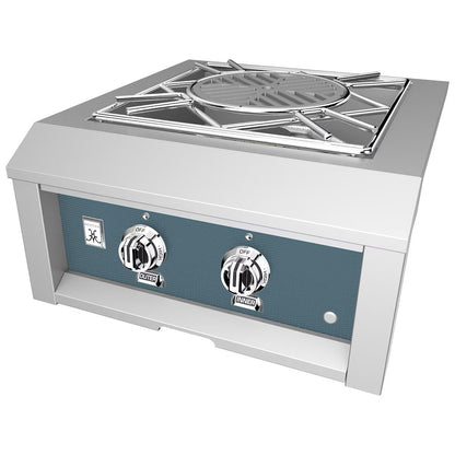 Hestan Built-In Power Burner in Pacific Fog on a white background