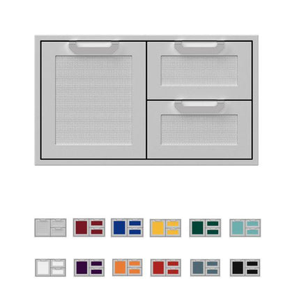 Hestan Double Drawer And Single Storage Door Combo