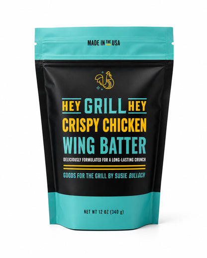 Hey Grill Hey Crispy Chicken Wing Batter bag on a white background