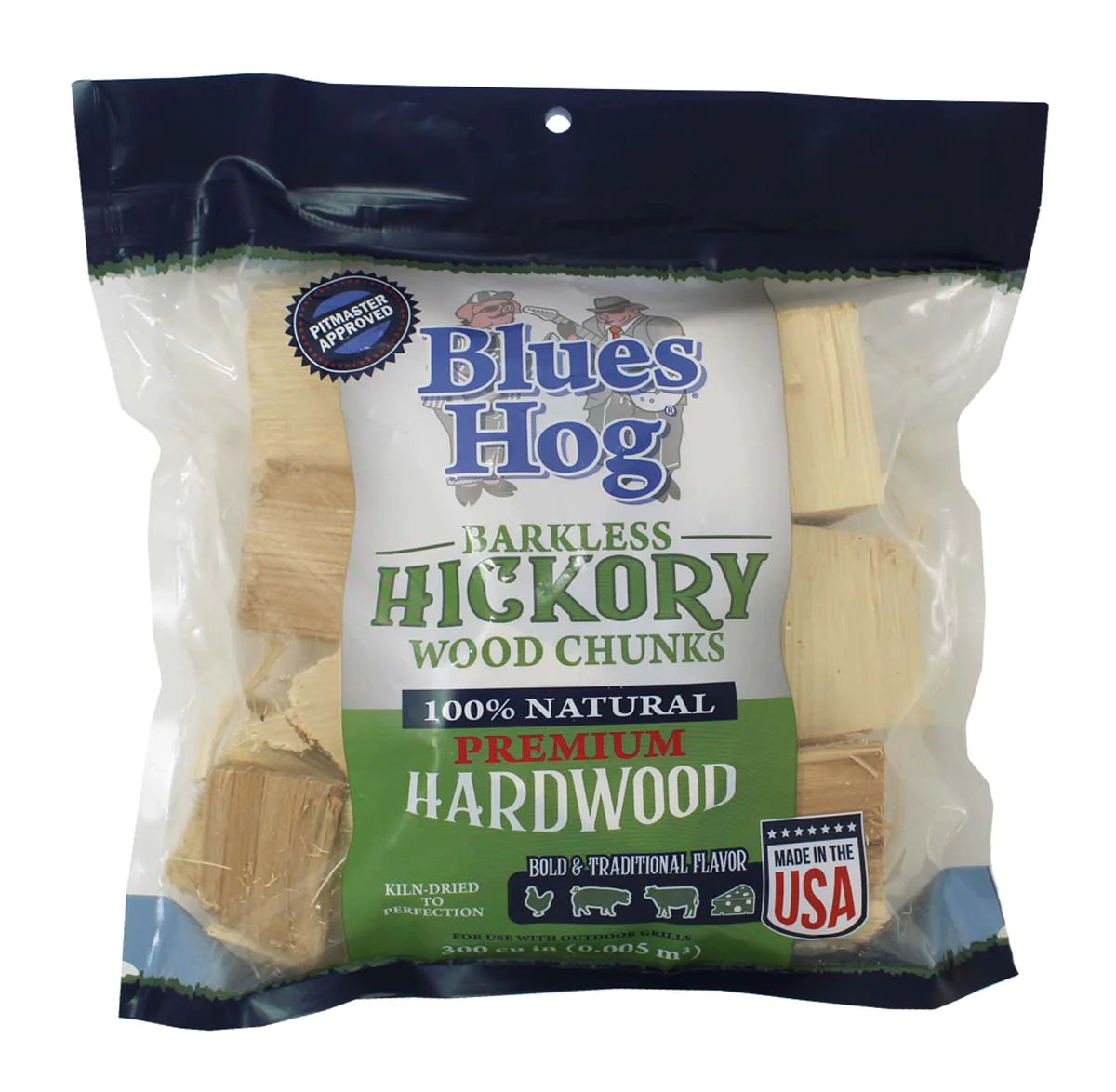 Blues Hog Barkless Hickory Wood Chunk