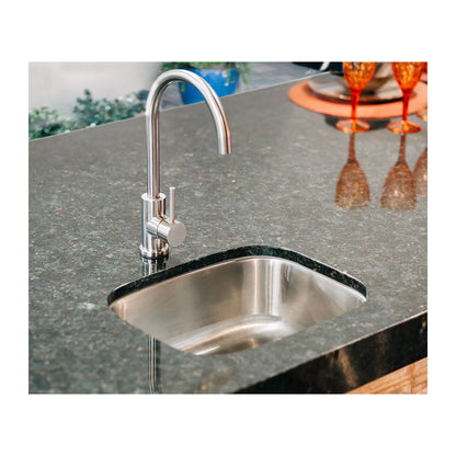 19" x 15" Summerset Stainless Steel Undermount Sink with Hot and Cold Faucet