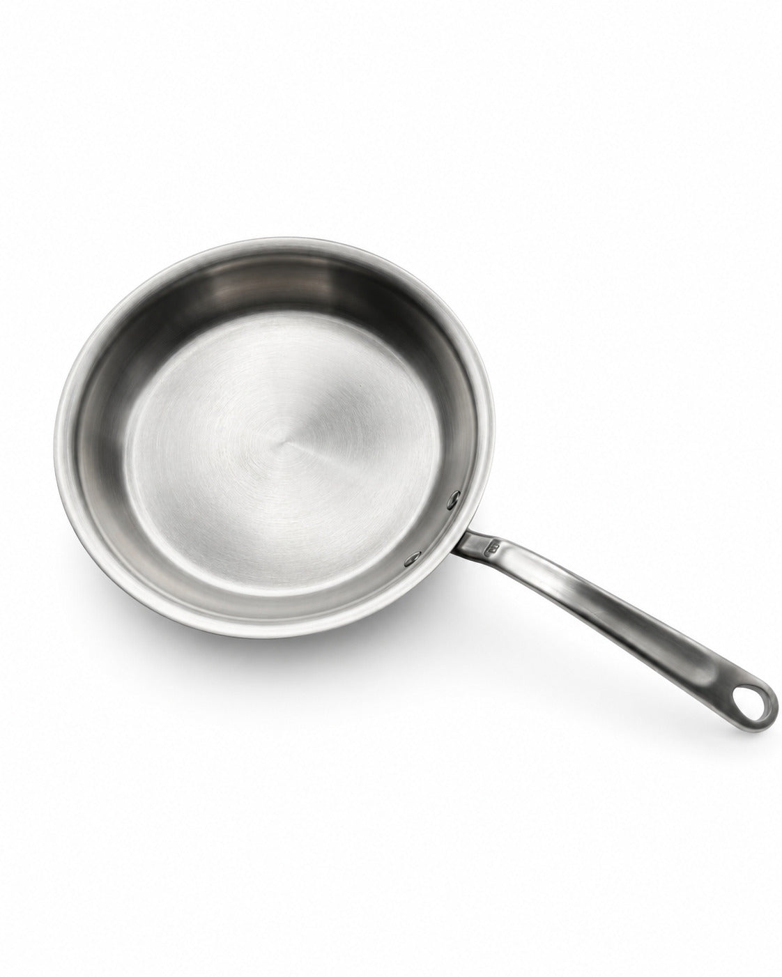Made In 10" Stainless Clad frying pan on a white background