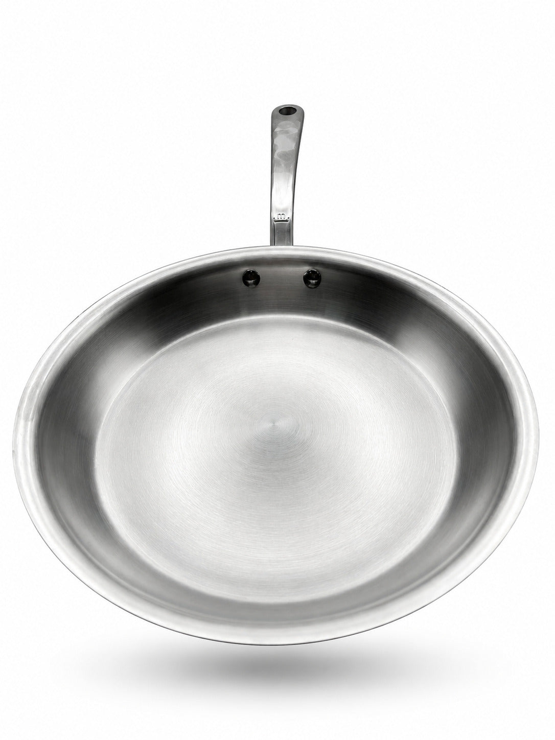 Made In 10" Stainless Clad frying pan on a white background