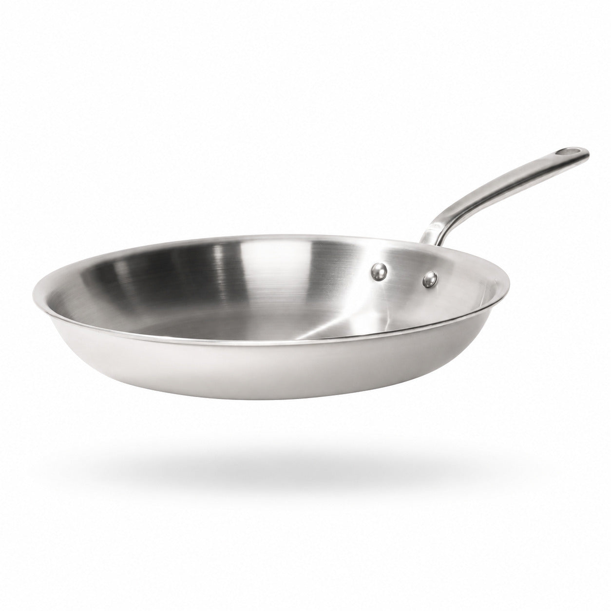 Made In 12" Stainless Clad Frying Pan on a white background