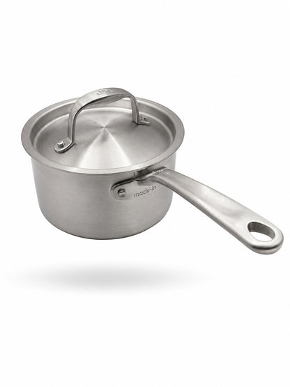 Made In 2 Qt CeramiClad® 2.0 Non Stick Saucepan with Lid on a white background