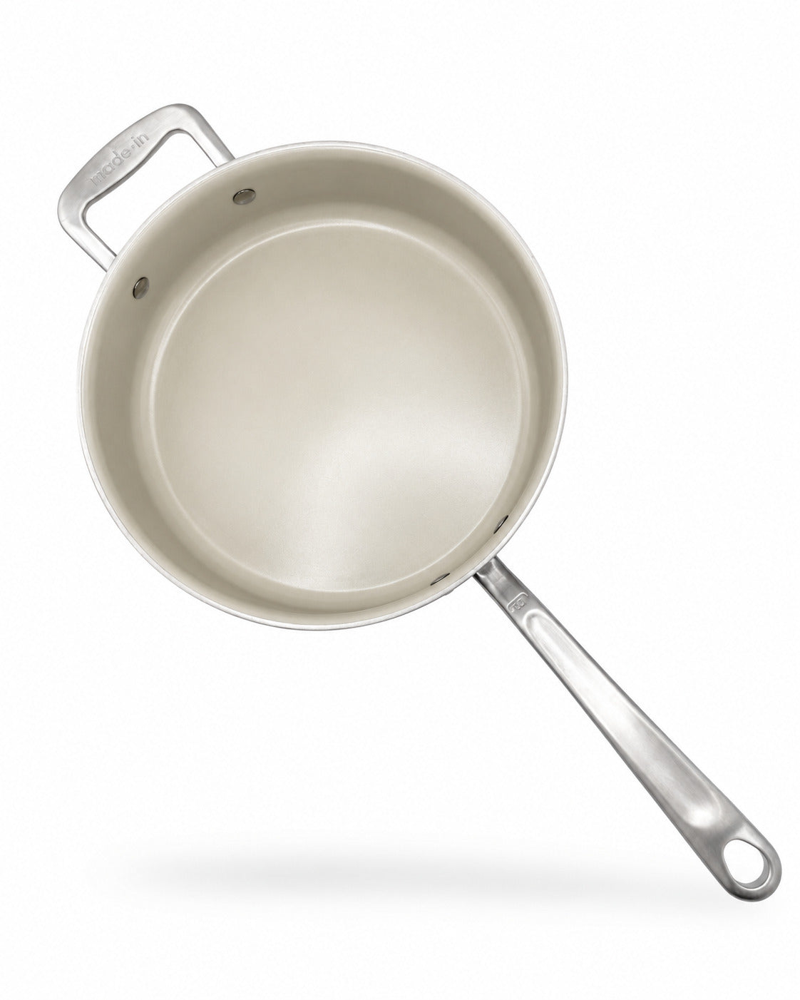 Made In CeramiClad® 2.0 Non Stick Saute Pan without lid on a white background