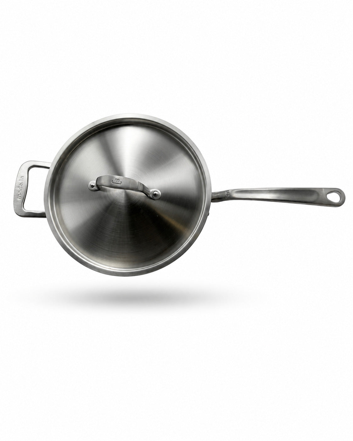 Made In CeramiClad® 2.0 Non Stick Saute Pan with lid on a white background