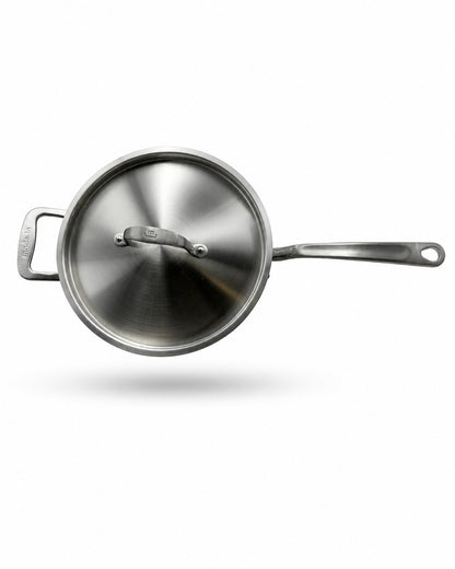 Made In CeramiClad® 2.0 Non Stick Saute Pan with lid on a white background