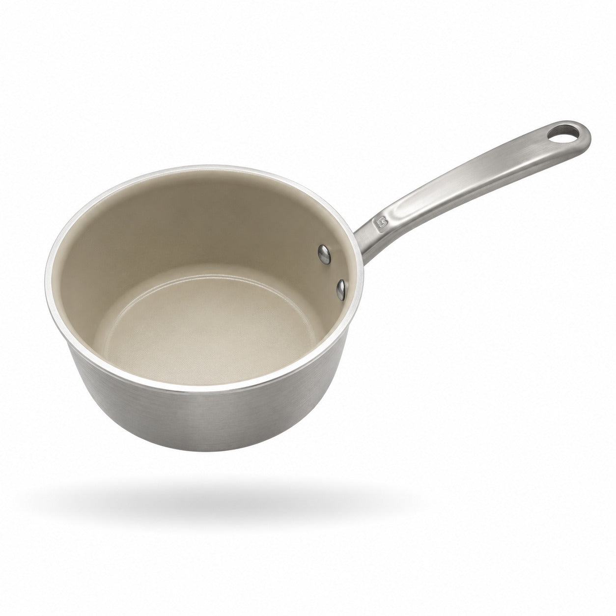 Made In 2 Qt CeramiClad® 2.0 Non Stick Saucepan on a white background