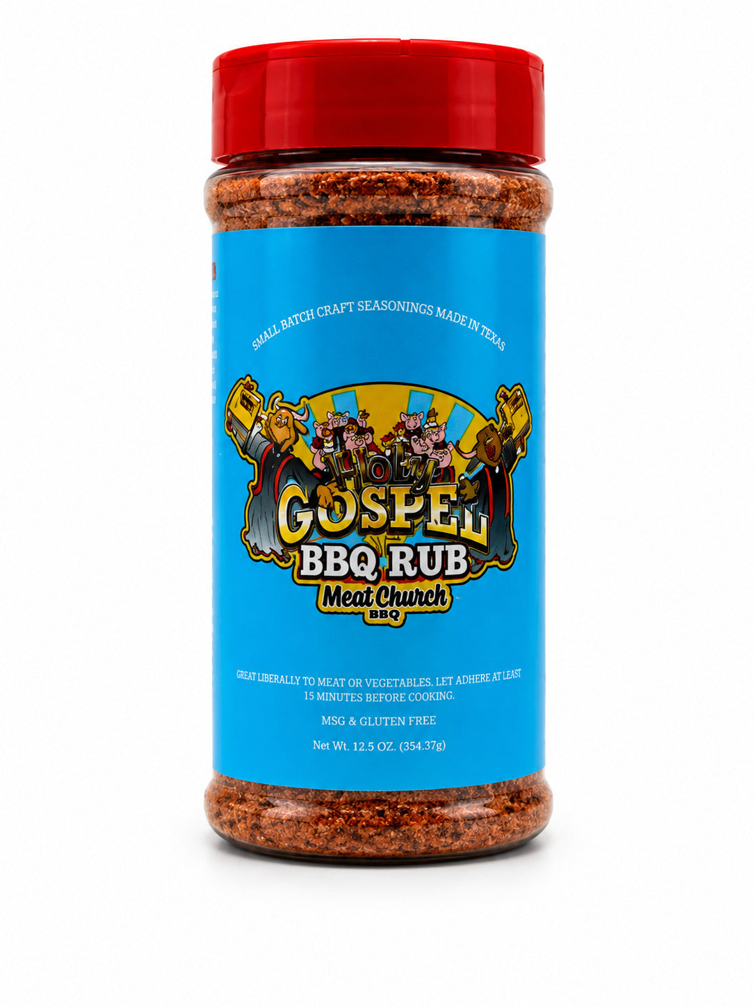 Meat Church holy Gospel bottle on a white background