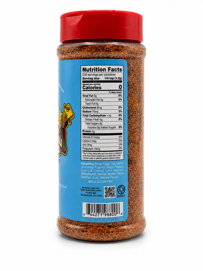 Meat Church Holy Gospel Ingredient Label on a white background