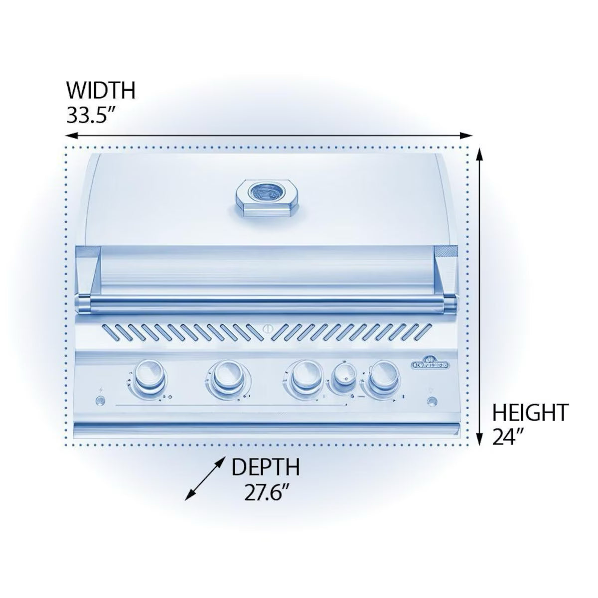 Napoleon Built-In 700 Series 32" with Infrared Rear Burner Spec Sheet