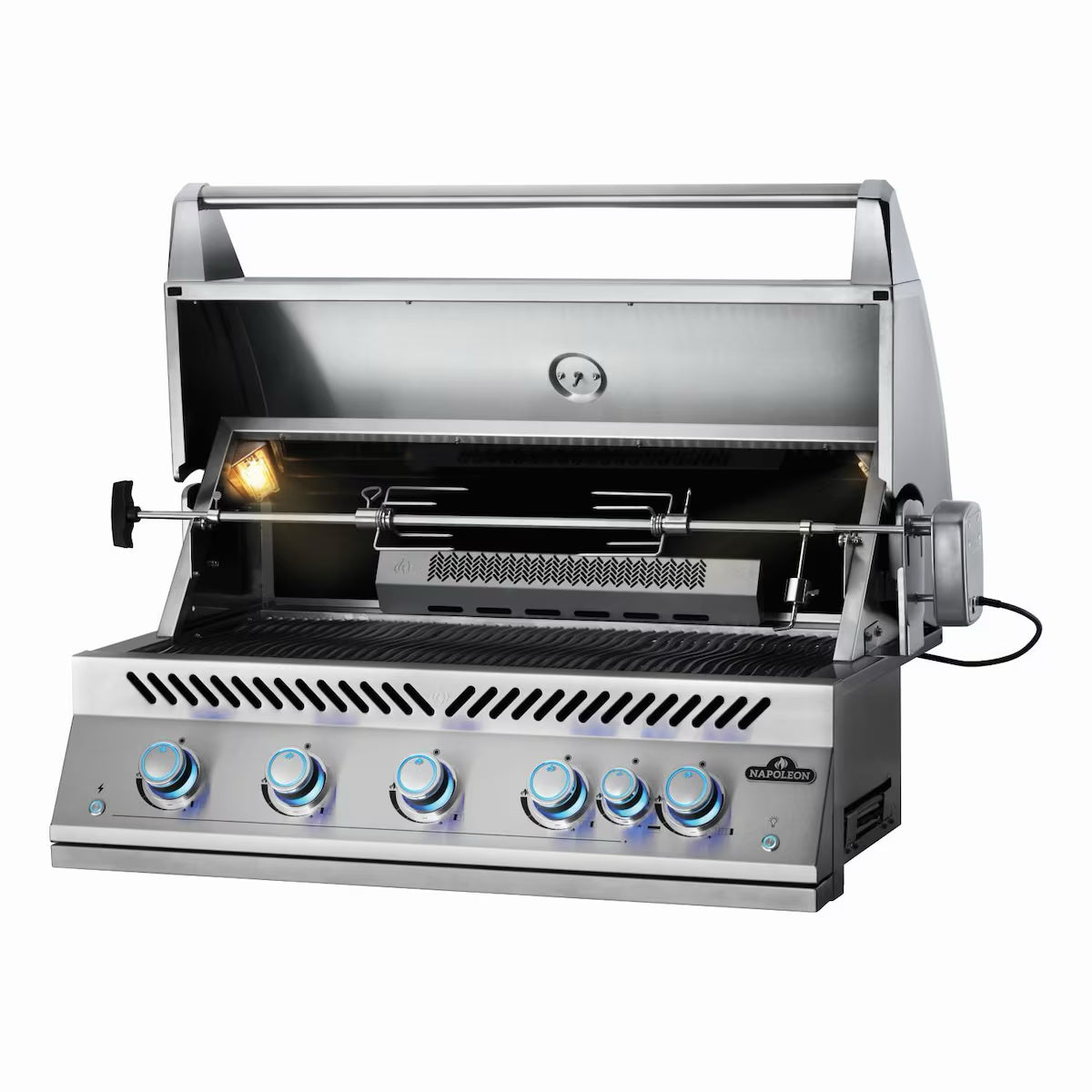 Built-In 700 Series 38" with Infrared Rear Burner Natural Gas, Stainless Steel, Built In Head with rotisserie