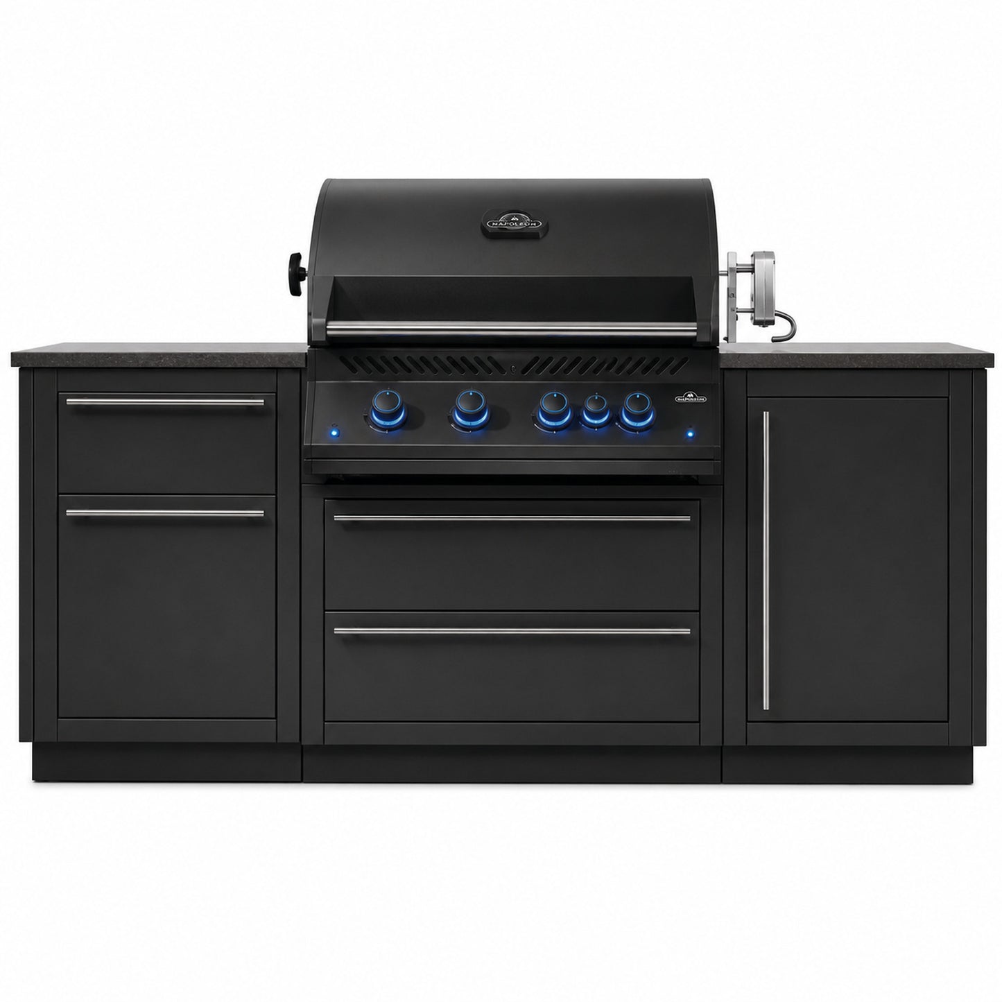 Napoleon OASIS 300 Outdoor Kitchen with Built-In 700 Series Grill on a white background