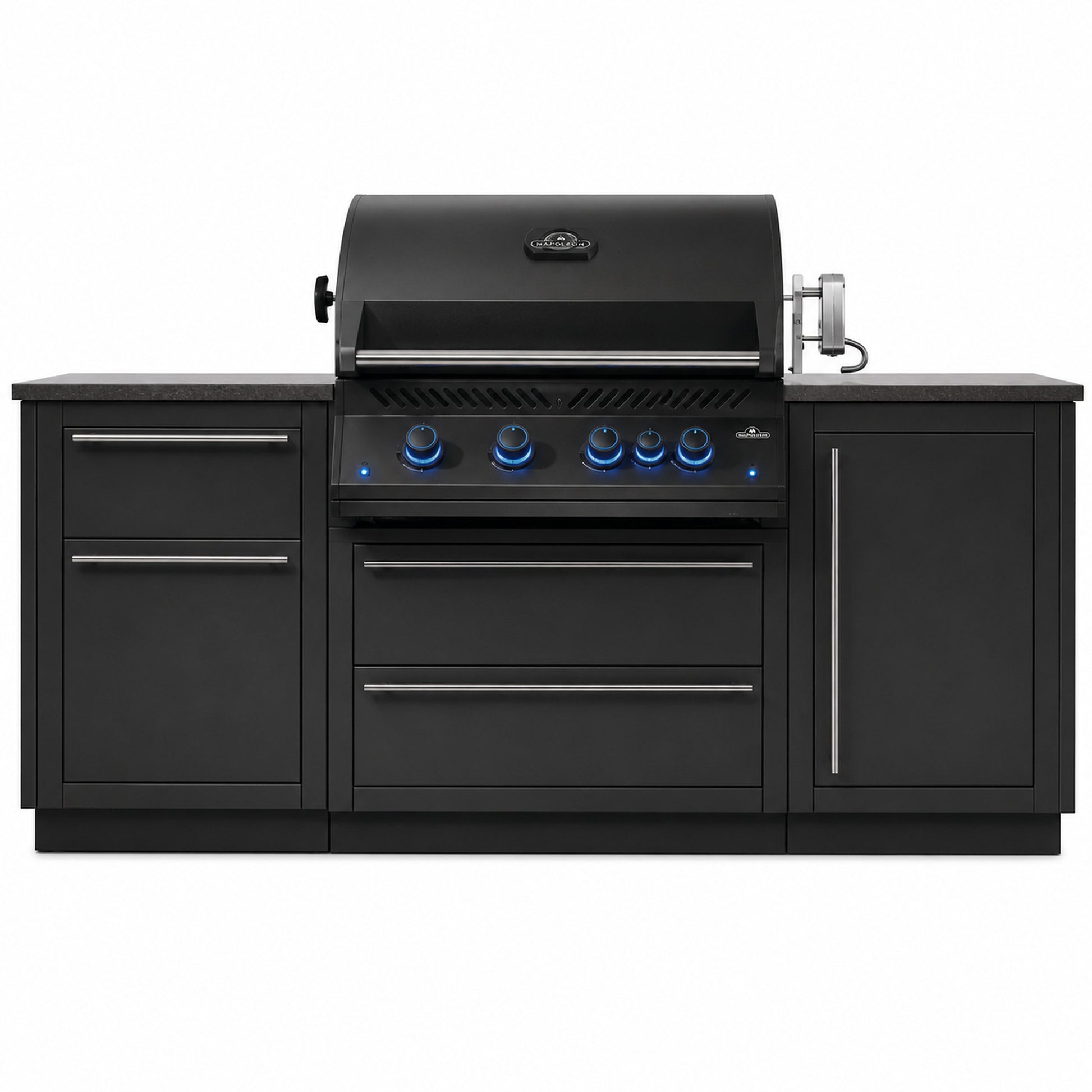 Napoleon OASIS 300 Outdoor Kitchen with Built-In 700 Series Grill on a white background