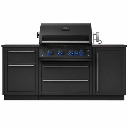 Napoleon OASIS 300 Outdoor Kitchen with Built-In 700 Series Grill on a white background