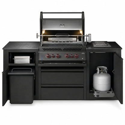 Napoleon OASIS 300 Outdoor Kitchen with Built-In 700 Series Grill on a white background