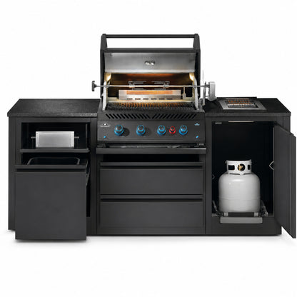 Napoleon OASIS 300 Outdoor Kitchen with Built-In 700 Series Grill on a white background