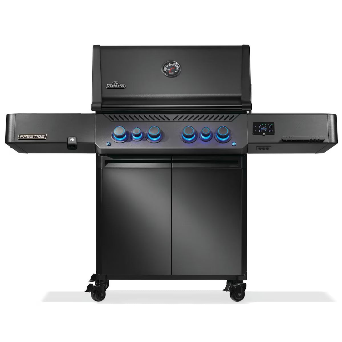 Napoleon Prestige Phantom 500 Connected 4-Burner Grill w/ Rotisserie, WiFi & Bluetooth on a white background