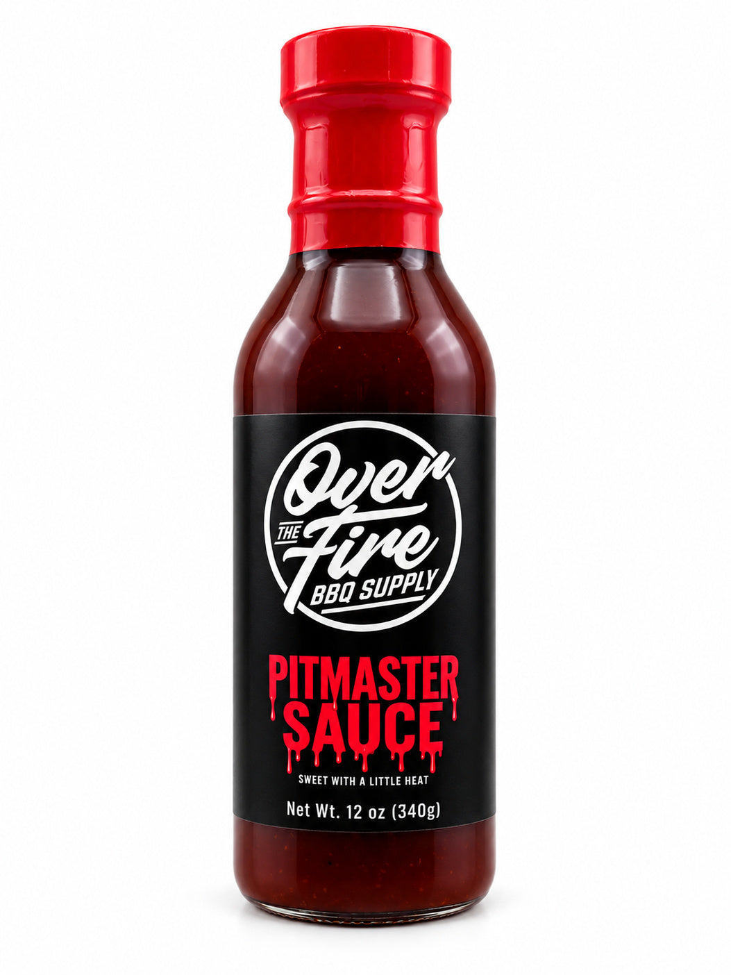 Over the Fire BBQ Supply Pitmaster BBQ Sauce on a white background