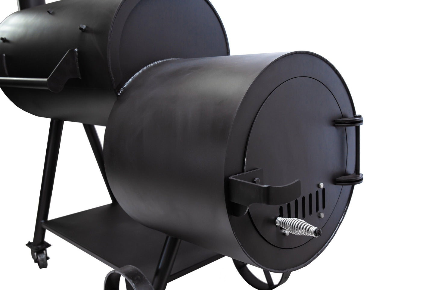 Old Country Pits Gen 2 Smoker firebox on a white background