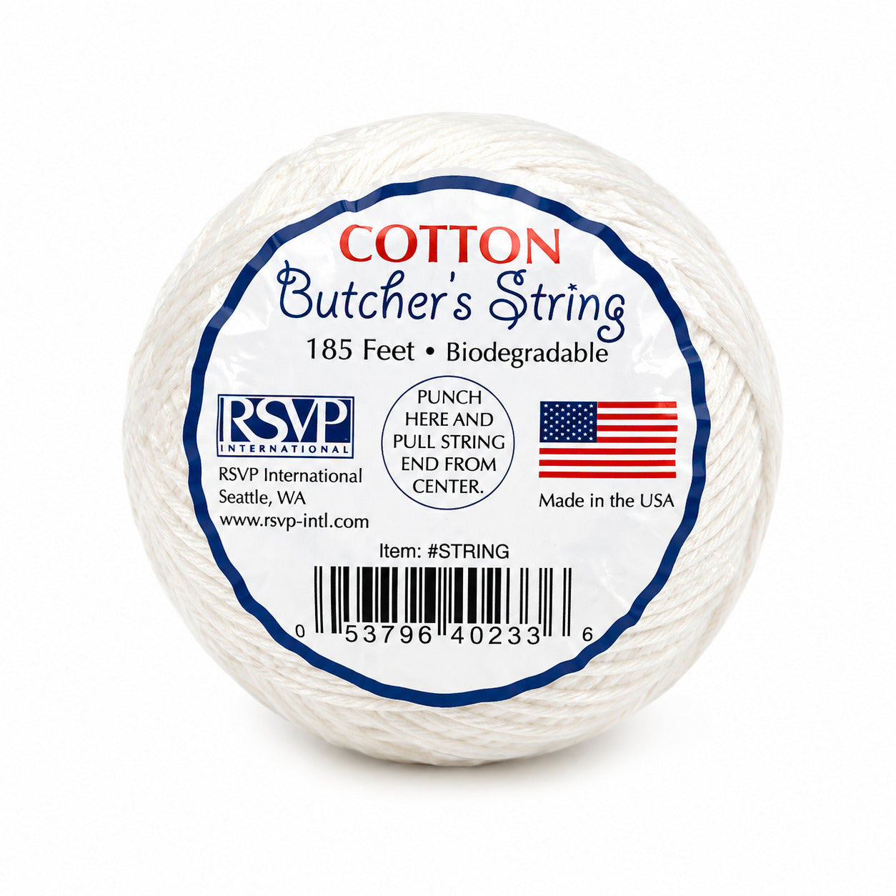 RSVP International Cotton Butcher's String  on a white background