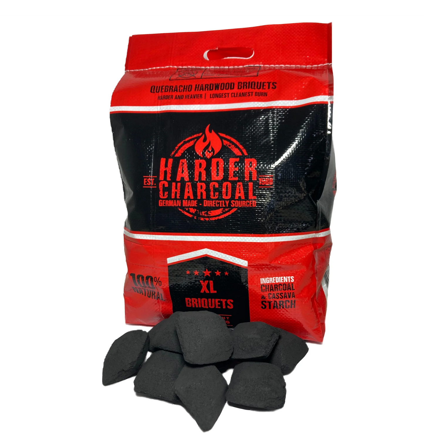 Harder Charcoal XL Briquettes - 10lb bag